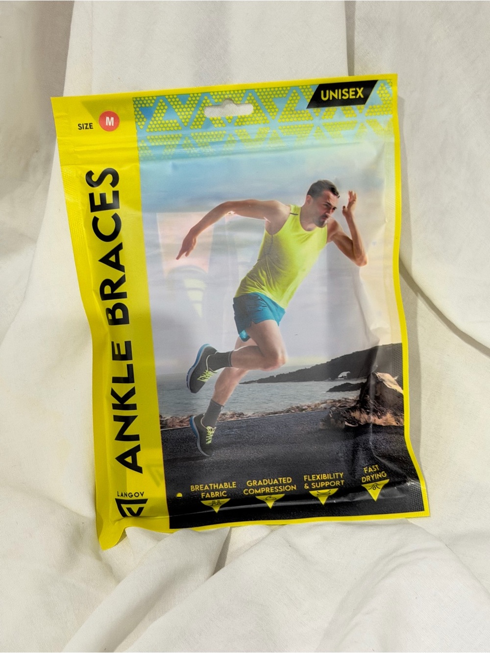 Unisex Ankle Braces - Yellow